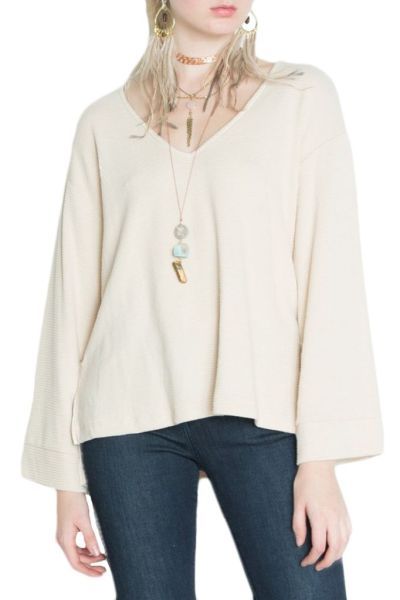 Libby Story Buttercup Long Sleeve Knit Top in Butter