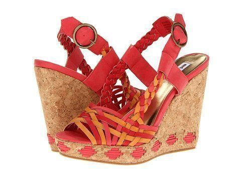 Not Rated NRW1490 Margarita Wedge Sandal in Coral