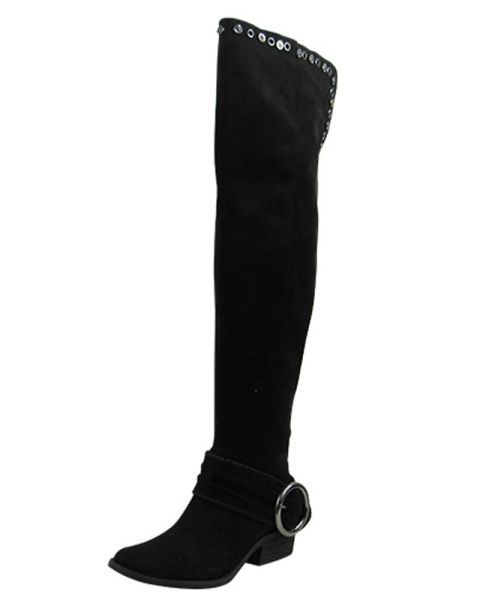 Not Rated Belicia Over The Knee Boot in Black