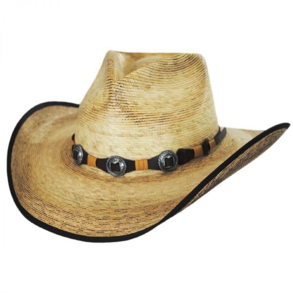 Kimball Palm Leaf Straw Western Hat by Stetson