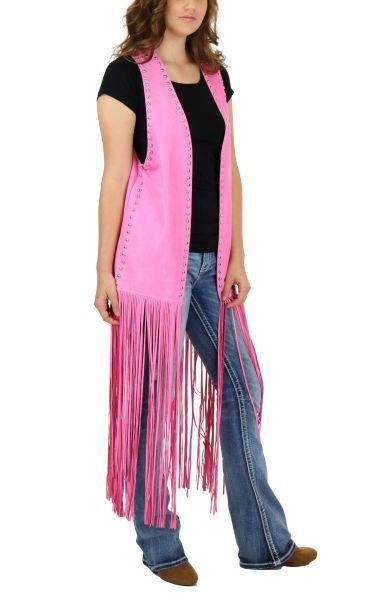 Crazy Train Panama Pink Studded Duster
