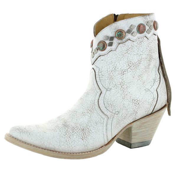 Yippee Ki Yay Ninna Studded Boots in Taupe White
