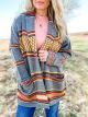 Women's Tularosa Sweater In Gray By STS Ranchwear Sts2494