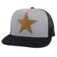 Hooey Dallas Cowboys Hat In Grey And Black Trucker With Tan Star Logo 7153T-GYBK