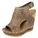 Not Rated Taupe Auki Perforated Wedge