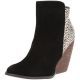 Very Volatile Chatter Black and Multi Pony Hair Wedge Bootie