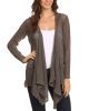 T-Party Olive Open Knit Cardigan with Contrasting Sides 