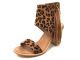 Very Volatile Louella Tan and Leopard Heel With Fringe