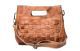 Bed Stu Orchid Woven Leather Bag in Cognac Dip Dye