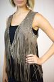 Powder River Outfitters 58-9622 Mocha Canyon Suede Fringe Vest