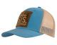 STS Ranchwear Logo Front Brown Patch Hat in Blue Khaki