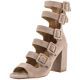 Chinese Laundry Cool Taupe Twilight Open Buckle Booties