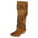 Not Rated Witty Giddy Tan Fringe Boot